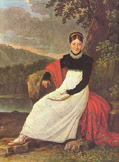 unknow artist Queen Caroline (Bonaparte) of Naples in the tradiontal costume of a Neapolitean farmer. France oil painting art